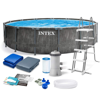 Intex Greywood Prism Frame Pool Set Ø 457x122cm